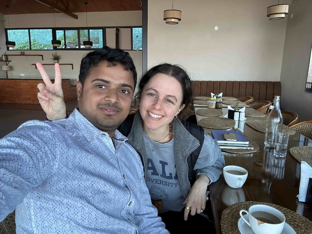 Sasha and Vivek at Rudraksh Resort 1